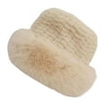 thumbnail image 1 of Sombrero de pescador resistente al viento, elegante y cómodo para mujer, ideal para viajes, regalo de San Valentín. Beige, 1 of 9