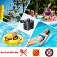 thumbnail image 4 of Battery Powered Blower for Inflatables, Quick Fill Electric Air Pump with 3 Nozzles, Portable for Mattress, Pool Floats, Camping, Outdoor Gear, Black, 4 of 6