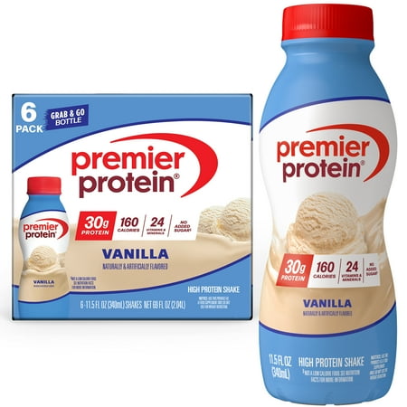 Premier Protein Shake, Vanilla, 30g Protein, 11.5 Fl Oz, 6 Ct