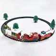 thumbnail image 1 of Tren eléctrico navideño con compartimentos para rieles, juguetes clásicos para niños con música ligera, regalos para niños, 1 of 12