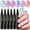 A, variant on Gel Nail Polish Pens,Nail Art Markers,Nail Polish Pen Set 6 Colors,Quick Dry Nail Art Pens | No UV Lamp Needed | Water Based Nail Art Paint(A)