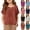 55# Vermilion, variant on Girls Cotton Linen Shirts Tween Girls Boho Boat Neck Blouses Roll Up Sleeve Oversized Tunic Blouse Dressy Casual Shirts,Dark Green,11-12 Years