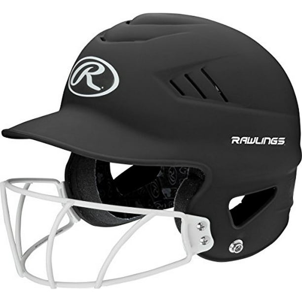 Rawlings Highlighter Series Coolflo Youth Baseball/Softball Batting Helmet with Face Guard