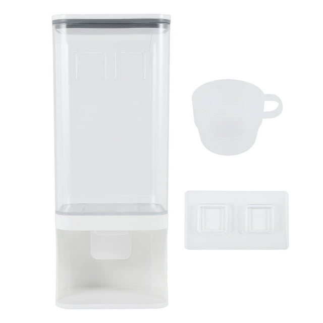 Wall-Mounted Dry Food Dispenser, Transparent Plastic, Dry Food Dispenser, Dry Food Fruit Storage Box-1500ML