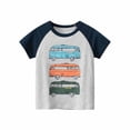 thumbnail image 1 of DPTALR T-shirt en Coton à Manches Courtes et Col Rond pour Garçons avec Imprimé Anglais, 1 of 8