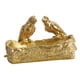 thumbnail image 4 of Bandeja de tocador de almacenamiento Sunnimix para joyas y llaves estatuas de loro de resina dorado, 4 of 8