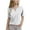 White, variant on Lopecy-Sta Short Sleeve Girls Tops Casual Trendy Henley Neck Button Down Shirts Tunic Tees 3-14 Years