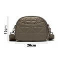 thumbnail image 2 of Bolsos tipo bandolera para mujer, bolso tipo bandolera con correa de hombro ajustable y desmontable, color café, 2 of 5