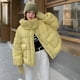 thumbnail image 3 of Chaqueta de mujer Chaqueta corta de plumón nueva de invierno Chaquetas ultraligeras de plumón de pato blanco Abrigos cálidos de otoño e invierno Ropa de abrigo portátil, 3 of 5