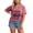 Hot Pink, variant on Womens Womens Plus Size V Neck Short Sleeve Tops Alphabet Typography Letter Tees Graphic Printed Fashion Style T-Shirts