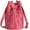 Rose Red, variant on JennyShop Cute Mobile Phone Bag Bucket Bag, Women's PU Leather Woven Drawstring Single Shoulder Crossbody Bag