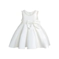 thumbnail image 4 of HJYCHN Dresses for Girls Sleeveless White Party Dress with Pearl and Large Bow for Toddler Dress 6 Years, 4 of 4