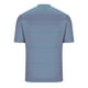 thumbnail image 4 of Blusas y camisas de manga corta y cuello redondo para hombre, blusa informal de poliéster de color liso con botones y cuello redondo a la moda para hombre., 4 of 5