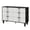 Black+White, variant on Kojooin Vintage-Style Six-Drawer Wooden Dressing Table, Modern-Style Deep Drawer Cabinet, Suitable for Bedroom, Living Room Or Entryway