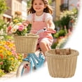 thumbnail image 2 of XINGAG Bike Basket, Front Bicycle Basket, Wicker Bike Front Basket, Rattan Woven Scooter Basket with Adjustable Straps for Adult Boys Girls Outdoor Riding, 2 of 9
