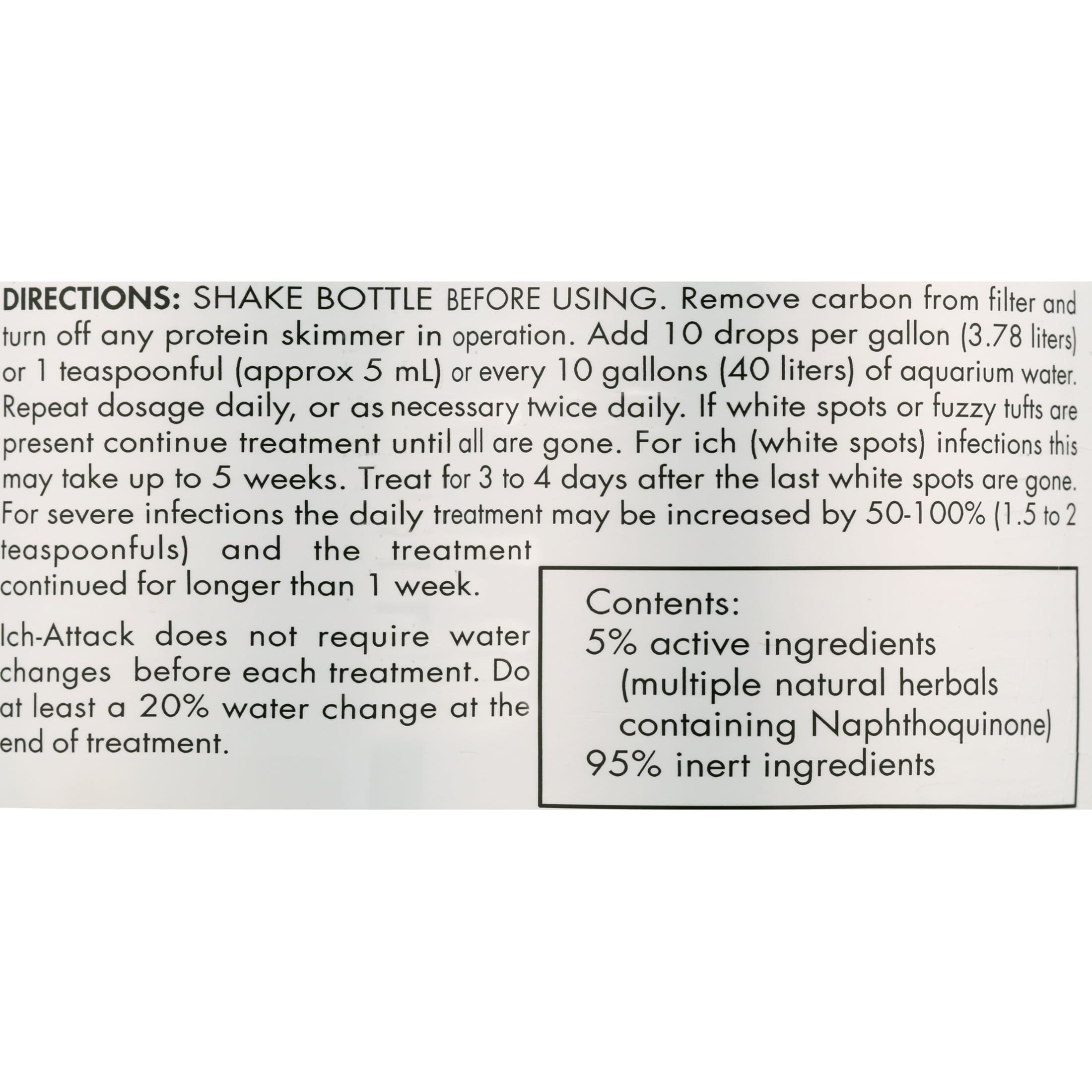 Kordon Ich Attack Natural Herbal Ich Treatment for Fresh and Saltwater Fish, 16 fl. Oz.
