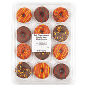 Freshness Guaranteed Fall Chocolate and Vanilla Iced Mini Donuts, 8 oz, 12 Count