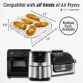thumbnail image 2 of Infraovens Air Fryer Accessories with Rack, Liners, Magnets, 7.7 x 7.7 inches, 2 of 8