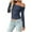 Navy, variant on Women's Sexy Off-Shoulder Top Stretchy Slim Fit Long Sleeve Ruffle Blouse Going Out Shirt for Date Night Essential