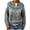 Gray, variant on Women's Fair Isle Cardigan Zip Up Crew Neck Long Sleeve Loose Fit Sweater