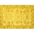 thumbnail image 1 of Ahgly Company Machine Washable Indoor Rectangle Persian Yellow Traditional Area Rugs, 2' x 5', 1 of 4