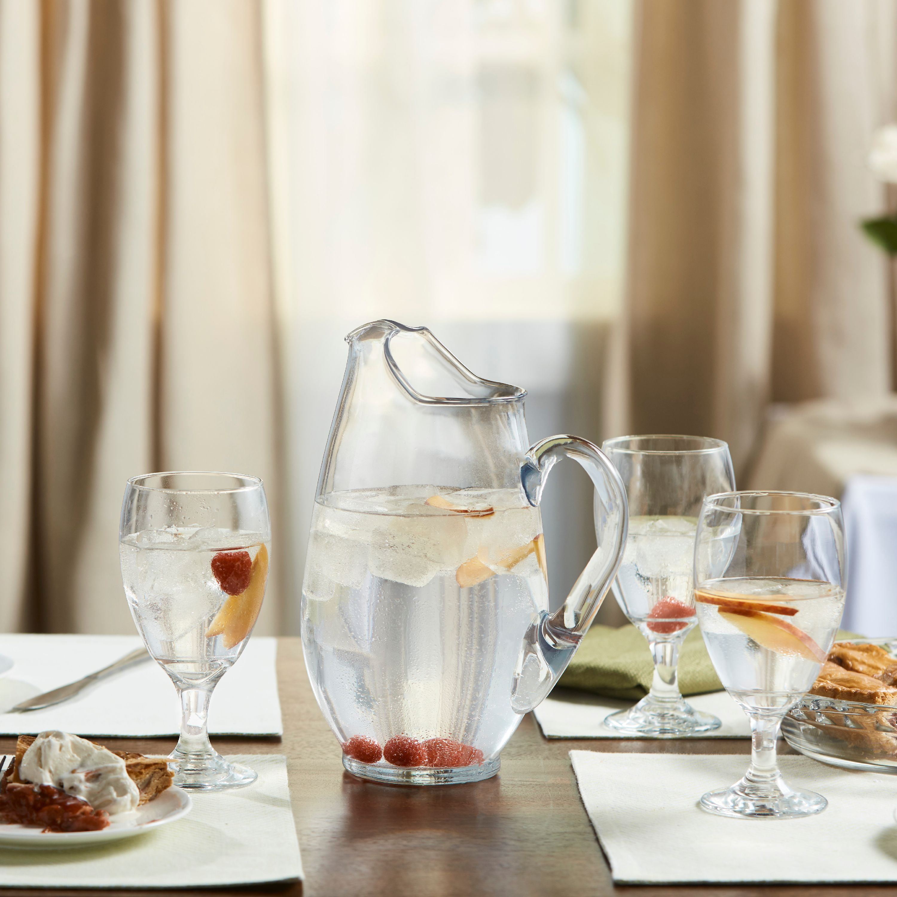 Libbey Glass Pitcher and Tumblers, 7-piece set