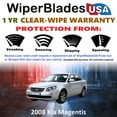 thumbnail image 2 of 2008 Kia Magentis Beam Wiper Blades Wipers w/1yr Warranty (Set of 2), 2 of 5