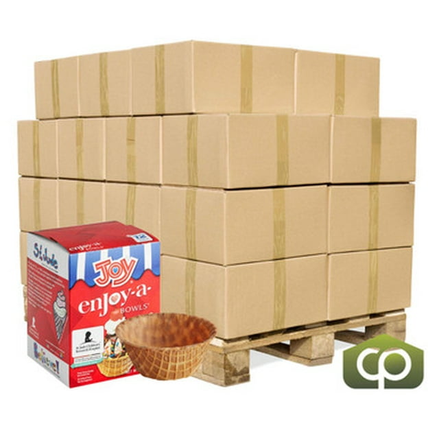 JOY Mini Waffle Cone Bowl, Boutique Sample & Flight Size, 144/Case (Full Pallet – 3,456 Bowls Total)