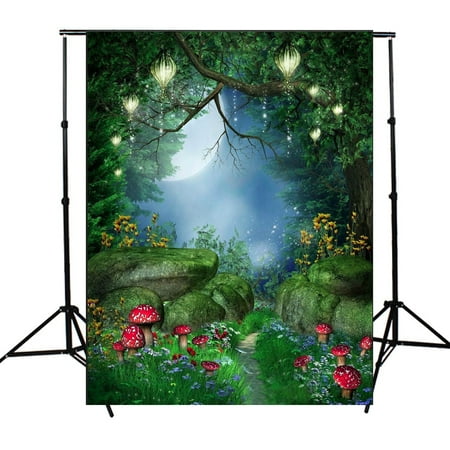 5x7FT Fairytale World Green Forest Photography Backdrop Cameras & Photo Studio Prop Background (World Best Photographer Photos)