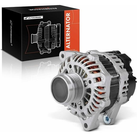 A-Premium Alternator Compatible with Honda Fit 2015-2016 1.5L, Automatic CVT Transmission, 12V 105A 6-Groove Decoupler Pulley Clockwise, Replace# 311005R7A01, AHGA95