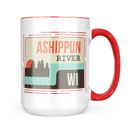 

Neonblond USA Rivers Ashippun River - Wisconsin Mug gift for Coffee Tea lovers