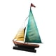thumbnail image 4 of Modelo de Figura Decorativa Barco Escultura de Hierro Ornamento Náutico Artesanal para Colección Adecuada para Dormitorio Sala de Estar Azul, 4 of 8