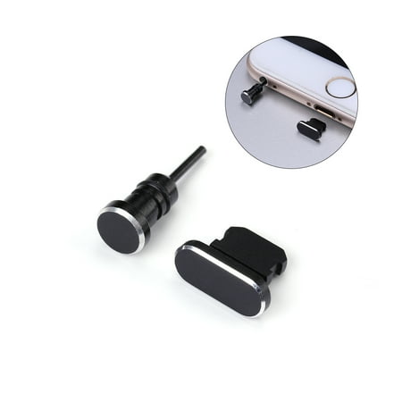 

2PCS/ Set 3.5mm Earphone Jack Anti Dust Plug And Charging Port Plug for iPhone X/ 8 Plus/ 7 Plus/ 7/ SE/ 6 Plus/6S / 6/ 5S/ 5C/