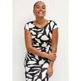 thumbnail image 2 of Ellos Plus Size Ruched A-Line Knit Midi Dress, 2 of 3