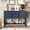Navy Blue, variant on 46'' Solid Wood Sideboard Console Table with 2 Drawers and Cabinets and Bottom Shelf, Retro Style Storage Dining Buffet Server Cabinet for Living Room Kitchen Dining Room
