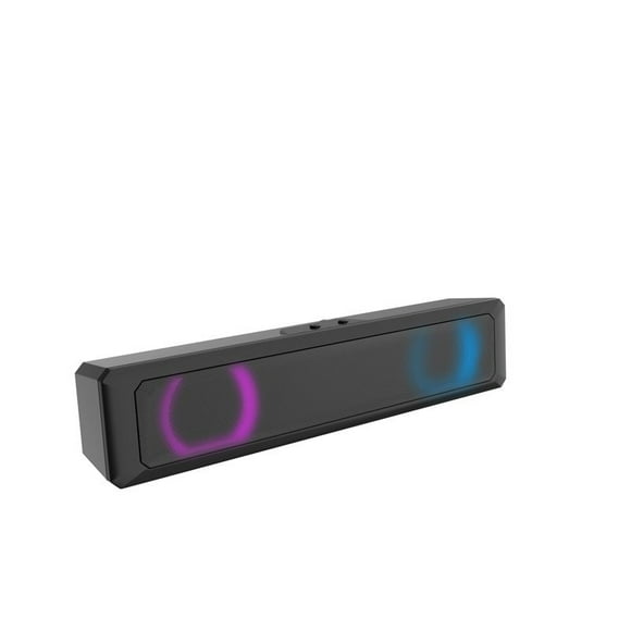 USB Speaker Portable Speaker 1.3M 60Hz-15KHz Subwoofer strip RGB loudspeaker box black