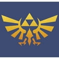 thumbnail image 2 of Men's Nintendo Legend of Zelda Triforce Fade  Graphic Tee Navy Blue Heather Large, 2 of 4