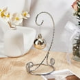 thumbnail image 4 of Ornament Display Stand 7.5 Inch Silver Ornaments Holder Twisted Ornament Display Stand Balls Hanger Rack Air Plant Terrarium Holder for DIY, 4 of 9