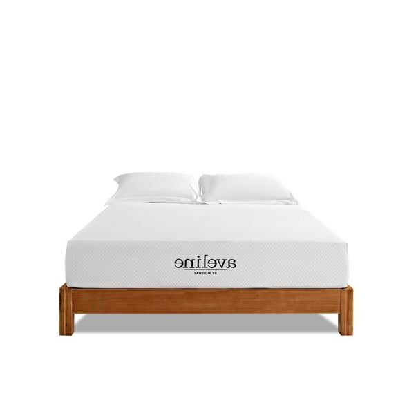 10inch Mattress, Memory Foam, King Size, White, Fabric, Bedroom, Modern Contemporary HB35138
