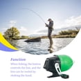thumbnail image 3 of braveheart Fishing Reel Single Rocker Arm Casting Reels Small Portable Embedded Line Durable Tool Baitcasting Tools Household Red Green, 3 of 6