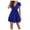 Blue summer dress for women, variant on Summer Dresses for Women Tie Front Elastic Waist Ruffle Swing Party Formal Dresses Short Sleeve V-Neck Solid Mini 2024 Casual Dress Hot Pink s Under $5