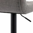 thumbnail image 3 of Heavenly Collection Grey Tufted Adjustable Stool, 3 of 8
