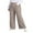 Coffee, variant on LANREMON Womens Plus Size Ribbed Loose Wide Leg Pants with Pockets Casual Lounge Pants High Waisted Palazzo Trousers