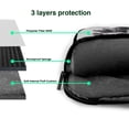 thumbnail image 4 of Lsque Monochrome Deer Floral Pattern Laptop Bag – Portable & Slim Single-Shoulder Computer Case with Adjustable Strap, Protective, Lightweight for 13”/14”/15.6” Laptops, 4 of 8