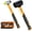 8oz, variant on 2-Piece Rubber Mallet Hammer Set, 8oz Rubber Hammer Mallet & 25mm Double-Faced Soft Mallet, Shockproof Fiberglass Handle with Cushion Grip, Damage-Free to Floor, Tile, Crafts