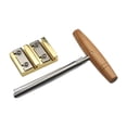thumbnail image 3 of Runquan Violin Peg Shave Knife Cutter Violin Peg Shaving Violin Peg Reamer Shaving Set gold, 3 of 8