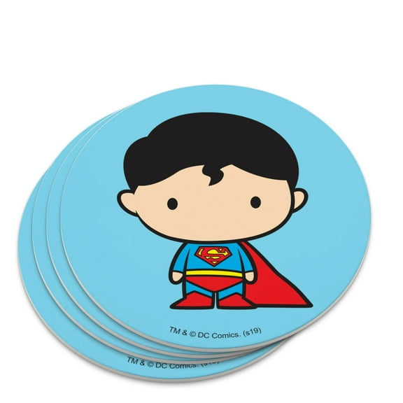 Superman Cute Chibi Character Novelty Coaster Set