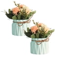 thumbnail image 2 of MixMart Simulation Tree Green Succulents Plant Pot Flower Grass Desktop Bonsai Decor, 2 of 5