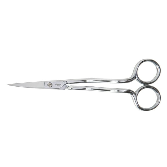 Gingher Double-Curved Machine Embroidery Scissor 6", Sliver