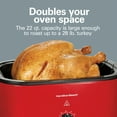 thumbnail image 3 of Hamilton Beach 22 Quart Electric Roaster Oven with Removable Pan, Red, 3 of 9